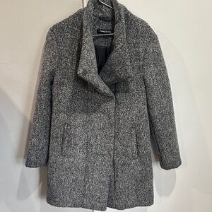 Kenneth Cole Women's Charcoal Pea Coat